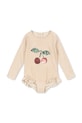 Konges Sløjd jednoczęściowy strój kąpielowy dziecięcy JADE LS SWIMSUIT miękka beżowy KS104856.PPY2