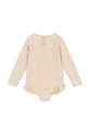 Konges Sløjd jednoczęściowy strój kąpielowy dziecięcy JADE LS SWIMSUIT KS104856.PPY2 beżowy SS26