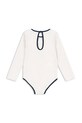 Konges Sløjd jednoczęściowy strój kąpielowy dziecięcy VILJA LS SWIMSUIT GRS KS105119.PPY2 biały SS26
