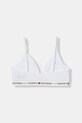 Tommy Hilfiger biustonosz dziecięcy bawełniany z elastanem 2-pack UG0UG00806.PPY2 biały