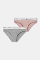 Tommy Hilfiger figi dziecięce z bawełną 2-pack różowy UG0UG00750.PPY2