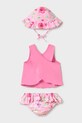 Mayoral Newborn costum de baie din două piese pentru bebeluși 1636.2V.Newborn.PPY2 roz SS26