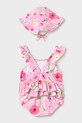 Mayoral Newborn jednoczęściowy strój kąpielowy niemowlęcy 1737.2Q.Newborn.PPY2 różowy SS26