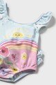 Dziewczynka Mayoral Newborn jednoczęściowy strój kąpielowy niemowlęcy 1737.2Q.Newborn.PPY2 niebieski
