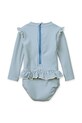 Liewood ολόσωμο μαγιό παιδικό Sille Baby Seersucker Swimsuit LW20191.PPY2 μπλε SS26