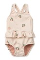Liewood strój kąpielowy jednoczęściowy dziecięcy Amara Baby Printed Swimsuit pomarańczowy LW20446.PPY2
