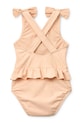 Liewood costum de baie dintr-o singură piesă pentru copii Amara Baby Swimsuit w Bow LW20504.PPY2 portocaliu SS26
