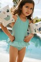 Liewood jednodijelni kupaći kostim za djecu Amara Stripe Swimsuit zelena LW20686.PPY2