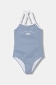 Elisabetta Franchi jednoczęściowy strój kąpielowy dziecięcy miękka niebieski EFSW027.C.JT004