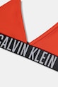 Dziewczynka Calvin Klein Jeans strój kąpielowy dwuczęściowy dziecięcy KY0KY00090.PPY2 pomarańczowy