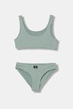 Calvin Klein Jeans strój kąpielowy dwuczęściowy dziecięcy zielony KY0KY00093.PPY2