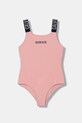 Calvin Klein Jeans strój kąpielowy jednoczęściowy dziecięcy różowy KY0KY00098.PPY2
