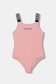 Calvin Klein Jeans strój kąpielowy jednoczęściowy dziecięcy różowy KY0KY00098.PPY2
