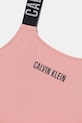 Dziewczynka Calvin Klein Jeans strój kąpielowy jednoczęściowy dziecięcy KY0KY00098.PPY2 różowy