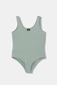 Calvin Klein Jeans strój kąpielowy jednoczęściowy dziecięcy zielony KY0KY00099.PPY2