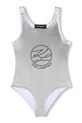 Dječji jednodijelni kupaći kostim Karl Lagerfeld Z31114.156.162 srebrna SS26