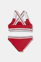 Tommy Hilfiger strój kąpielowy dwuczęściowy dziecięcy UG0UG00823.PPY2 czerwony SS26