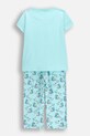 Dětské bavlněné pyžamo Coccodrillo WC6448209PJS tyrkysová SS26