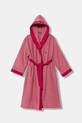United Colors of Benetton szlafrok frotte dziecięcy bawełniany różowy 64PDR8001.G.G.Stagional