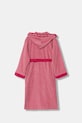 United Colors of Benetton szlafrok frotte dziecięcy bawełniany 64PDR8001.G.G.Stagional różowy SS26