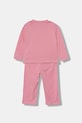 United Colors of Benetton piżama dwuczęściowa dziecięca bawełniana 30960P09U.G.G.Stagional różowy SS26