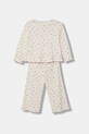 United Colors of Benetton piżama dwuczęściowa dziecięca bawełniana 3OJC0P0A0.G.Stagionale beżowy SS26