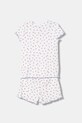 United Colors of Benetton dvoudílné dětské bavlněné pyžamo 3OJC0P09Z.G.Stagionale bílá SS26