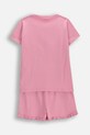 Coccodrillo piżama dziecięca bawełniana WC6448205PJS różowy SS26