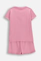 Coccodrillo piżama dziecięca bawełniana WC6448205PJS różowy SS26