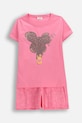 Coccodrillo piżama dziecięca bawełniana różowy WC6448207PJS