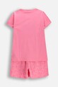 Coccodrillo piżama dziecięca bawełniana WC6448207PJS różowy SS26