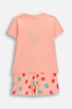 Coccodrillo dvodijelna pidžama za djecu od pamuka WC6448203LGD narančasta SS26