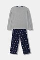 United Colors of Benetton piżama bawełniana dziecięca 30960P09I.G.Seasonal szary SS26