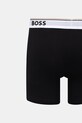 BOSS boksarice moške z bombažem BoxerBr 3P Power Des paket 3 kosov 50554438 črna
