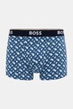 BOSS bokserki męskie bawełniane z elastanem Trunk 3P Power Desig 3-pack 50554443 niebieski SS26