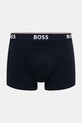 Odzież BOSS bokserki męskie bawełniane z elastanem Trunk 3P Power Desig 3-pack 50554443 niebieski
