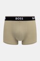 Oblečenie BOSS boxerky pánske bavlnené s elastanom Trunk 3P Power Desig 3-pak 50554443 zelená