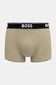 Одежда BOSS боксеры для мужчин из хлопка с эластаном Trunk 3P Power Desig 3 шт. 50554443 зелёный