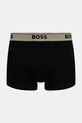 BOSS boxerky pánske bavlnené s elastanom Trunk 3P Power Desig 3-pak zelená 50554443
