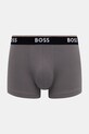 BOSS bokserki 3-pack 50554443 szary SS26