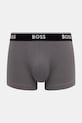 BOSS bokserki 3-pack 50554443 szary SS26