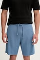 BOSS loungewear šortky pánské Rib Shorts modrá 50527391