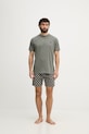 HUGO dvojdielne pyžamo pánske AARON_SHORT SET 50556777 zelená SS26