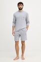 Calvin Klein Underwear pyžamové šortky pánske LV00NM2973 sivá SS26