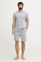 Calvin Klein Underwear dvojdielne pyžamo pánske bavlnené sivá LV00NM2900