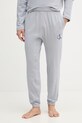 Oblečenie Calvin Klein Underwear dvojdielne pyžamo pánske bavlnené s elastanom LV00NM2999 sivá