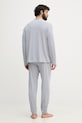 Calvin Klein Underwear dvojdielne pyžamo pánske bavlnené s elastanom sivá LV00NM2999