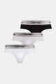 Calvin Klein Underwear slip gaće za muškarce s pamukom 3-pack siva LV00NB4574
