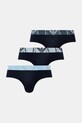Emporio Armani Underwear slipy 3-pack dzianina granatowy EM000258.AF20668