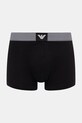 Emporio Armani Underwear bokserki męskie bawełniane z elastanem 2-pack EM000254.AF18884 czarny SS26